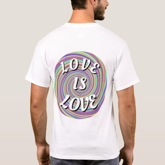 Love Is Love Pride Tシャツ (裏面)