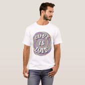 Love Is Love Pride Tシャツ (正面フル)