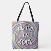 Love Is Love Pride Tote Bag トートバッグ (正面)