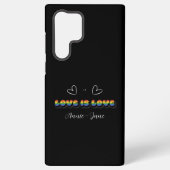 Love is Love Rainbow LGBTQ Samsung Galaxyケース (裏面)