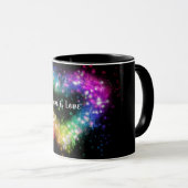 Love is love | spray paint rainbow heart | pride マグカップ (正面右)