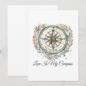 Love Is My Compass – LGBTQキャンププライドデザイン 招待状 (正面/裏面)