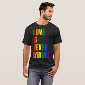 Love Is Never Wrong (LGBT) -standard-scale-4_00x Tシャツ (正面フル)