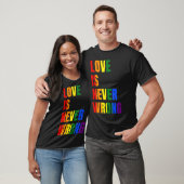 Love Is Never Wrong (LGBT) -standard-scale-4_00x Tシャツ (ユニセックス)