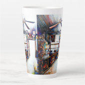 Love is Not a Wall, It's a Bridge カフェラテマグ (正面)