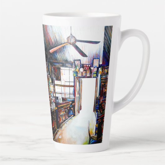 Love is Not a Wall, It's a Bridge カフェラテマグ (右)