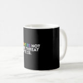 Love is not the threat hate is lgbtq rainbow コーヒーマグカップ (正面右)