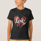 Love Is On Valentines Day Tシャツ (正面)