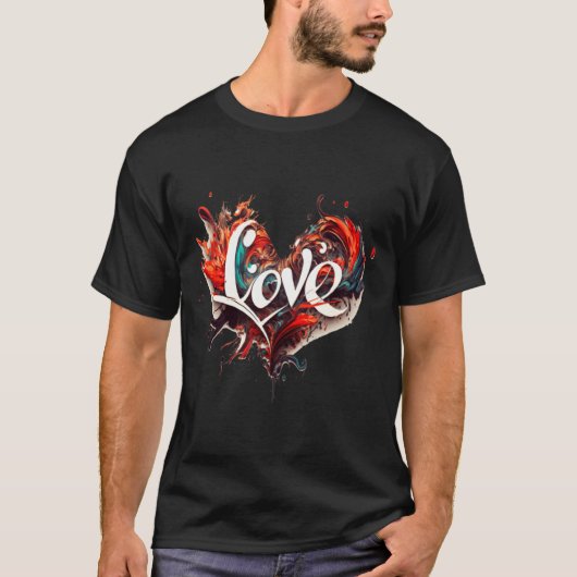 Love Is On Valentines Day  Tシャツ (正面)