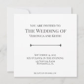 Love Is Patent -結婚式招待状 招待状 (裏面)