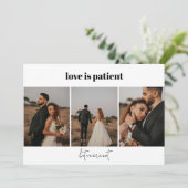 Love is Patent 4 PhotoのElopement結婚の発表 案内状 (スタンド正面)