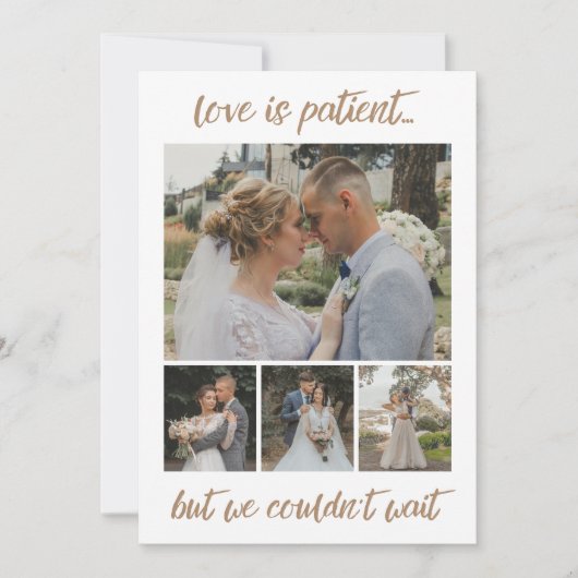 Love is Patent 6 Photo's Elopement 結婚Announce 案内状 (正面)