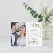 Love Is Patent Elopement Photo 結婚's 案内ポストカード (スタンド正面)