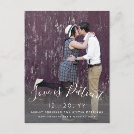 Love is Patent Script Photo 結婚's Expended ポストカード