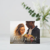 Love is Patent Script Photo 結婚's Expended 案内ポストカード (スタンド正面)