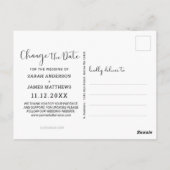 Love is Patient モダン Black Script Photo ポストカード (裏面)