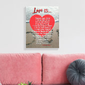 Love Is Patient  – 1 Corinthians 13 Wedding  キャンバスプリント (インサイチュ (リビング))