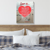 Love Is Patient  – 1 Corinthians 13 Wedding  キャンバスプリント (インサイチュ (寝室))