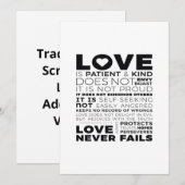 Love Is Patient And Kind Does Not Envy Boast Class シーズンカード (正面/裏面)