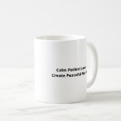 Love Is Patient Calm Aesthetic コーヒーマグカップ (正面右)