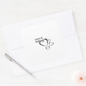 Love Is Patient Calm Aesthetic スクエアシール (封筒)