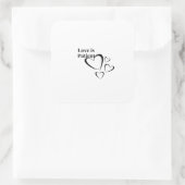 Love Is Patient Calm Aesthetic スクエアシール (バッグ)