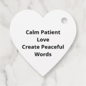 Love Is Patient Calm Aesthetic フェイバータグ (裏面)