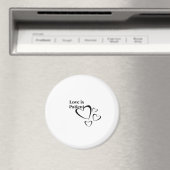 Love Is Patient Calm Aesthetic マグネット (インサイチュ (食洗機))