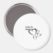 Love Is Patient Calm Aesthetic マグネット (正面/裏面)