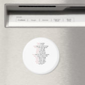 Love Is Patient Elegant Style  マグネット (インサイチュ (食洗機))