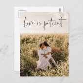 Love Is Patient Flendedの変更結婚ポストカード ポストカード (正面/裏面)