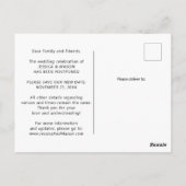 Love Is Patient Flendedの変更結婚ポストカード ポストカード (裏面)