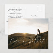 Love Is Patient Flendedの変更結婚ポストカード ポストカード (正面/裏面)