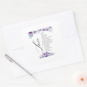 Love Is Patient Kind Does Not Envy Bible Verse Cla スクエアシール (封筒)