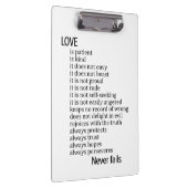 Love is patient, love is kind クリップボード (右)