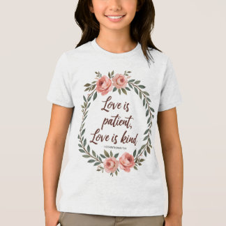 Love Is Patient, Love Is Kind Bible Tee  トライブレンドＴシャツ