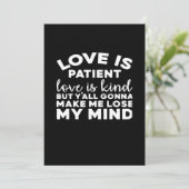 Love Is Patient Love Is Kind Funny Christian Weddi シーズンカード (スタンド正面)