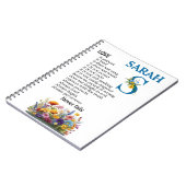 Love is patient, love is kind Personalize this  ノートブック (左側)