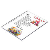 Love is patient, love is kind Personalize this  ノートブック (左側)