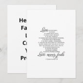 Love Is Patient Proposal Love Never Fails Heartfel シーズンカード (正面/裏面)