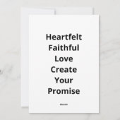 Love Is Patient Proposal Love Never Fails Heartfel シーズンカード (裏面)