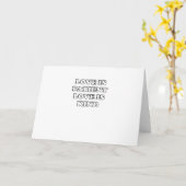 Love Is Patient Subtle Design  カード (黄色い花)