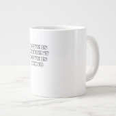 Love Is Patient Subtle Design  ジャンボコーヒーマグカップ (正面右)