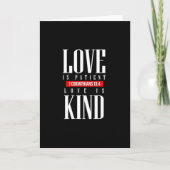 Love Is Patient Timeless Inspirational Style カード (正面)