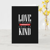 Love Is Patient Timeless Inspirational Style  カード (黄色い花)