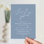 “Love Is Patient” Wedding Change the date announce 招待状<br><div class="desc">Share your updated wedding plans with grace using this elegant wedding postponement announcement card. Featuring the heartfelt phrase “Love Is Patient” in flowing calligraphy paired with refined minimalist typography, this design offers a beautiful and thoughtful way to inform guests of your new celebration date. Perfect for couples who appreciate timeless,...</div>
