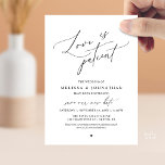 “Love Is Patient” Wedding Postpone Announcement 招待状<br><div class="desc">Share your updated wedding plans with grace using this elegant wedding postponement announcement card. Featuring the heartfelt phrase “Love Is Patient” in flowing calligraphy paired with refined minimalist typography, this design offers a beautiful and thoughtful way to inform guests of your new celebration date. Perfect for couples who appreciate timeless,...</div>
