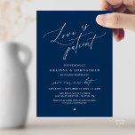 “Love Is Patient” Wedding Postpone Announcement 招待状<br><div class="desc">Share your updated wedding plans with grace using this elegant wedding postponement announcement card. Featuring the heartfelt phrase “Love Is Patient” in flowing calligraphy paired with refined minimalist typography, this design offers a beautiful and thoughtful way to inform guests of your new celebration date. Perfect for couples who appreciate timeless,...</div>