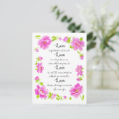 Love Is Persistentはがき感動的 ポストカード (スタンド正面)