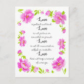 Love Is Persistentはがき感動的 ポストカード (正面)